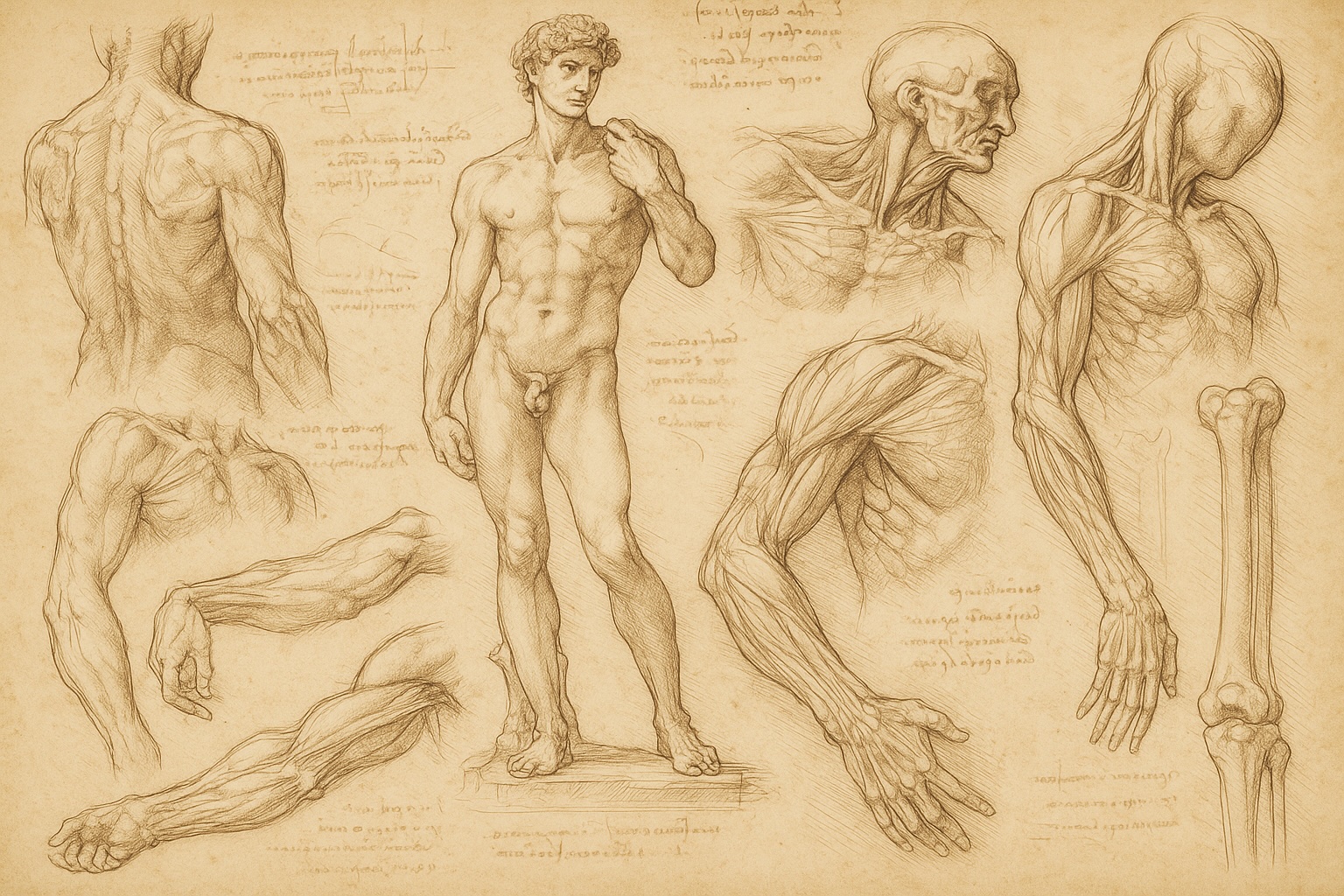 Michelangelo anatomical study